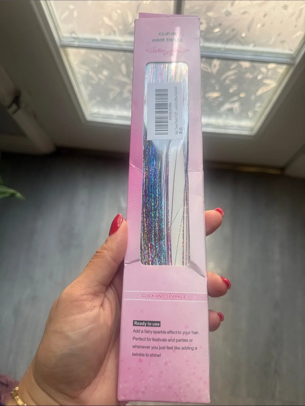 Tinsel Kids Holographic Hair Tinsel - Silver & Iridescent